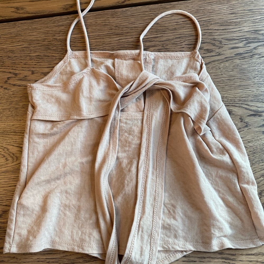 Topshop tank with button and tie detail on back - Picture 3 of 4
